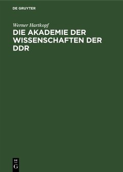 Cover Die Akademie der Wissenschaften der DDR (eBook, PDF)