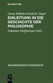 Einleitung in die Geschichte der Philosophie (eBook, PDF)