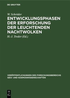 Cover Entwicklungsphasen der Erforschung der leuchtenden Nachtwolken (eBook, PDF)