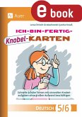 Ich-bin-fertig-Knobelkarten Deutsch Klassen 5-6 (eBook, PDF) Ich-bin-fertig-Knobelkarten Deutsch Klassen 5-6 (eBook, PDF)