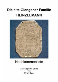 Cover Die alte Giengener Familie HEINZELMANN (eBook, ePUB)