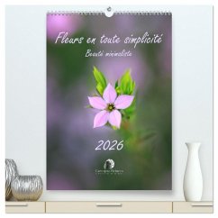 Fleurs en toute simplicité - Beauté minimaliste (Calendrier mural 2026 DIN A2 horizontal) calendrier de bureau