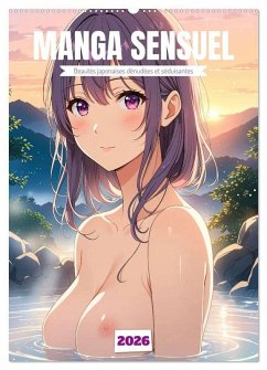 Cover MANGA SENSUEL - Beautés japonaises dénudées et séduisantes (Calendrier mural 2026 DIN A2 horizontal), CALVENDO calendrier mensuel