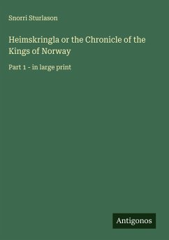 Cover Heimskringla or the Chronicle of the Kings of Norway