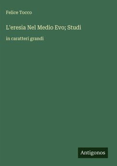 Cover L'eresia Nel Medio Evo; Studi