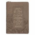 Journal Classic Zip Brown Strong & Courageous Josh. 1:9 Journal Classic Zip Brown Strong & Courageous Josh. 1:9