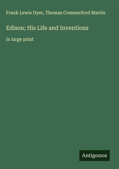 Cover Edison; His Life and Inventions