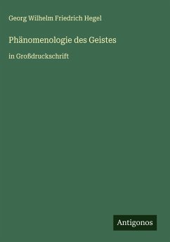 Phänomenologie des Geistes Cover Phänomenologie des Geistes