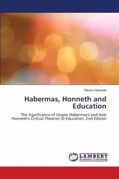 Cover Habermas, Honneth and Education