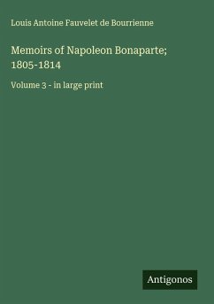 Cover Memoirs of Napoleon Bonaparte; 1805-1814