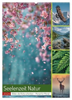 Seelenzeit Natur (Wandkalender 2026 DIN A2 hoch), CALVENDO Monatskalender