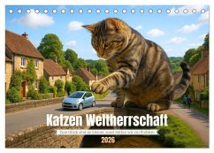 Katzen Weltherrschaft (Tischkalender 2026 DIN A5 quer), CALVENDO Monatskalender Katzen Weltherrschaft (Tischkalender 2026 DIN A5 quer), CALVENDO Monatskalender