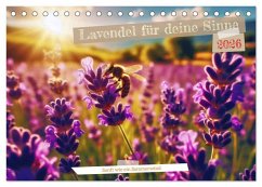 Lavendel für deine Sinne (Tischkalender 2026 DIN A5 quer), CALVENDO Monatskalender