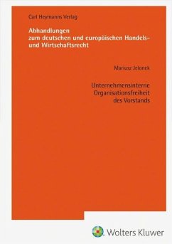 Cover Unternehmensinterne Organisationsfreiheit des Vorstands (AHW 265)