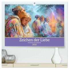 Zeichen der Liebe - Malerische Fantasiewerke (hochwertiger Premium Wandkalender 2026 DIN A2 quer), Kunstdruck in Hochglanz
