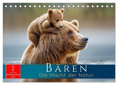 Bären - Die Macht der Natur (Tischkalender 2026 DIN A5 quer), CALVENDO Monatskalender