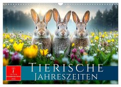 Tierische Jahreszeiten (Wandkalender 2026 DIN A3 quer), CALVENDO Monatskalender