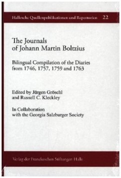 Cover The Journals of Johann Martin Boltzius