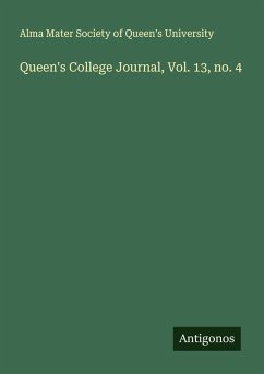 Cover Queen's College Journal, Vol. 13, no. 4