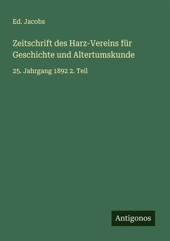 Cover Zeitschrift des Harz-Vereins für Geschichte und Altertumskunde