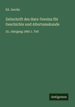 Cover Zeitschrift des Harz-Vereins für Geschichte und Altertumskunde