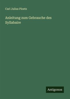Cover Anleitung zum Gebrauche des Syllabaire