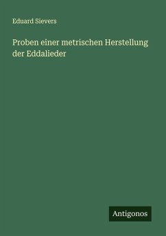 Cover Proben einer metrischen Herstellung der Eddalieder