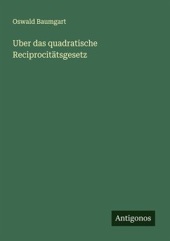 Cover Uber das quadratische Reciprocitätsgesetz