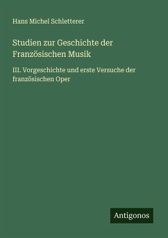 Cover Studien zur Geschichte der Französischen Musik