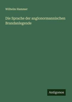 Cover Die Sprache der anglonormannischen Brandanlegende