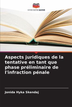Cover Aspects juridiques de la tentative en tant que phase préliminaire de l'infraction pénale