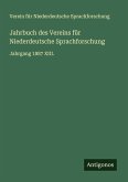 Jahrbuch des Vereins für Niederdeutsche Sprachforschung Jahrbuch des Vereins für Niederdeutsche Sprachforschung