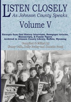 Cover Listen Closely as Johnson County Speaks - Vol. 5