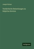 Textkritische Bemerkungen zu Sulpicius Severus Textkritische Bemerkungen zu Sulpicius Severus