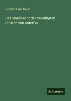 Cover Das Staatsrecht der Vereinigten Staaten von Amerika