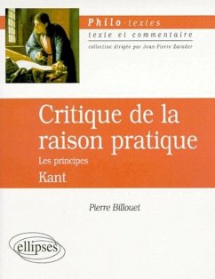 Cover Kant, Critique de la raison pratique, Les principes