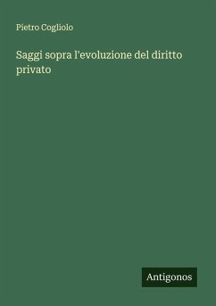 Cover Saggi sopra l'evoluzione del diritto privato