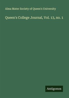 Cover Queen's College Journal, Vol. 13, no. 1
