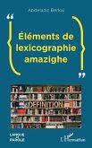 Éléments de lexicographie amazighe