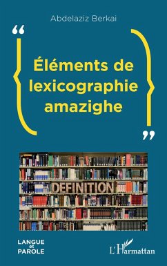 Cover Éléments de lexicographie amazighe