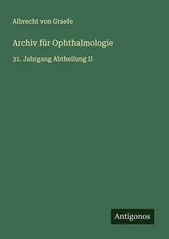 Archiv für Ophthalmologie Cover Archiv für Ophthalmologie