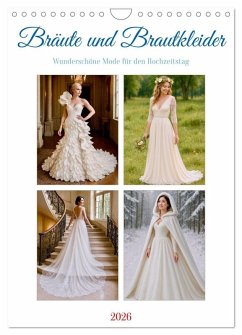 Cover Bräute und Brautkleider (Wandkalender 2026 DIN A4 hoch), CALVENDO Monatskalender