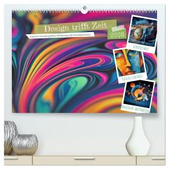 Cover Design trifft Zeit (hochwertiger Premium Wandkalender 2026 DIN A2 quer), Kunstdruck in Hochglanz