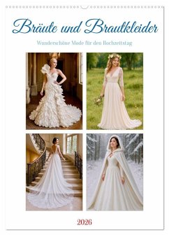 Cover Bräute und Brautkleider (Wandkalender 2026 DIN A2 hoch), CALVENDO Monatskalender