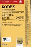 KODEX Studienausgabe Arbeitsrecht Salzburg 2025/26 KODEX Studienausgabe Arbeitsrecht Salzburg 2025/26