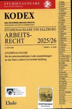 Cover KODEX Studienausgabe Arbeitsrecht Salzburg 2025/26