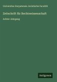 Zeitschrift für Rechtswissenschaft