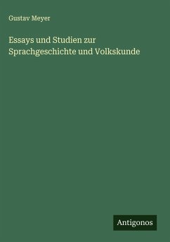 Cover Essays und Studien zur Sprachgeschichte und Volkskunde