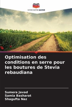 Cover Optimisation des conditions en serre pour les boutures de Stevia rebaudiana