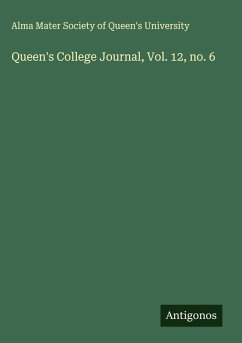 Cover Queen's College Journal, Vol. 12, no. 6